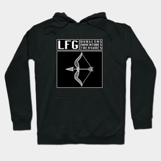 LFG Looking For Group Ranger Bow Dungeon Tabletop RPG TTRPG Hoodie